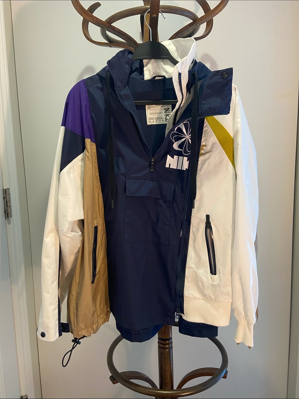 Nike x Sacai S#CD6297 Double Zip Windbreaker